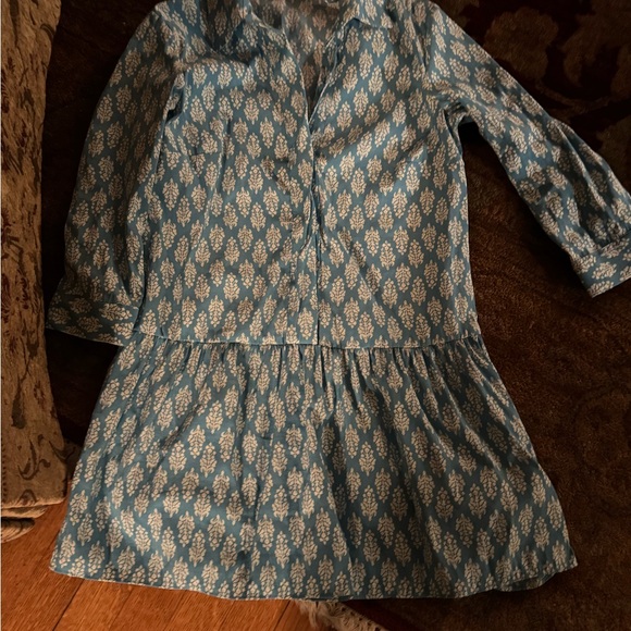 Blue and White Zara Dress - Picture 3 of 7